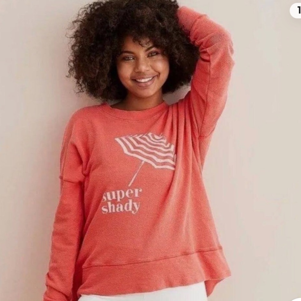 Aerie Coral Pullover Sweater